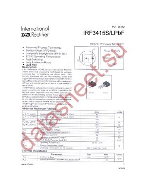 IRF3515LPBF datasheet  